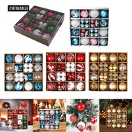 [CHiWANji] 36-piece Set, Decorations, Hanging Baubles, Baubles for Birthday Parties, Christmas Trees