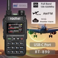 ❧Radtel RT-890 Full Band Ham Radio Amateur 2 Way Radio 999CH Walkie Talkie AM Air Aviation Band ☌E