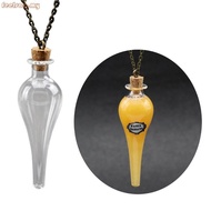 feelsaa Handmade Wishing Bottle Necklace with Drifting Bottle Pendant Glass Amulet Charm