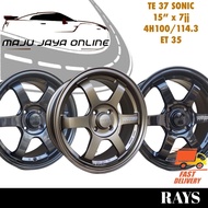 NEW SPORT RIM 15” RAYS TE37 Sonic 15Inch 4H100/114,5H100/114   1SET(1set 4pcs)