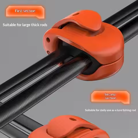 2/4Pcs Fishing Rod Holder Fixer Clip Fishing Pole Holder Compact Design Fishing Rod Fixer Fishing Ro