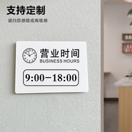 Open Close Signage For Shops We Are Open, We Are Close PVC Signage 营业时间牌 告示牌标识牌定制A42