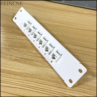 Zein 6 Port CAT6 Patch Panel Supports Back CAT6 Unshielded for w Coded T568A B Wiring for RJ45  Cabl