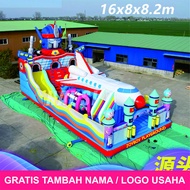 Permainan ISTANA BALON Bouncing Castle Bonpes Set + Blower + Repair Kit