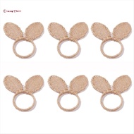 6PCS Napkin Rings Easter Napkin Rings Holder Napkin Rings Buckles Dining Table Setting Decor