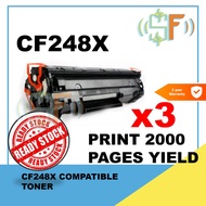 3 UNITS Compatible CF248X / 248X/48x 248X / 48x Toner Cartridge for LaserJet Pro M15 Series / M28 Pr