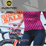 MONTON Cycling Pants Women Padded Quarter