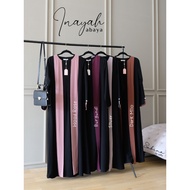 INAYAH ABAYA - Abaya umroh combination jetblack and fortaleza