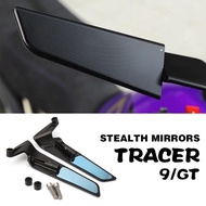 for YAMAHA Tracer 9 GT Accessories Stealth Mirrors Tracer9 Adjustable Winglets Rearview Mirror Trace