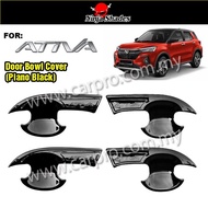 Perodua Ativa Door Bowl Cover Piano Black (4pcs)