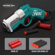 Mini S686 Shell Throwing Soft Bullet Launcher Toy Gun Airsoft Foam Bullet Blaster CS Outdoor Weapon