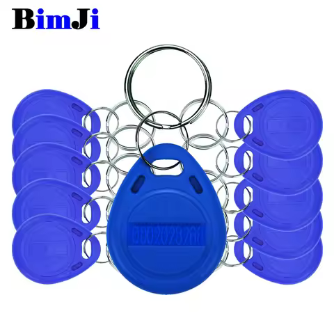 100pcs Rfid Read Only Tag 125Khz Proximity Blue Color RFID Card Keyfobs Key Fob Access Control Smart