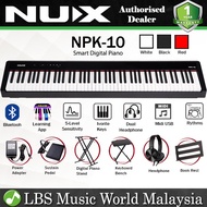 Nux NPK-10 88 Key Smart Digital Piano with Grand Hammer Action 3 Stand and Throne (NPK10 NPK 10)