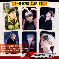 Photocard Min Yoon-gi (Suga "BTS") Contents 100pcs (Free Sticker And Inner (Retail 5pcs) | Limited Edition