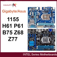 Used Gigabyte ASUS LGA1155-pin H61 P61 B75 Z68 Z77 desktop computer motherboard