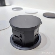 Very short pneumatic lift pop up socket kitchen plug cap 15W wireless & 20W USB-C & USB-A fast charg