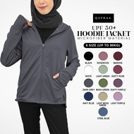 QAYRAA UPF50+ Cap Jacket Jogging Jacket Sport Anti-UV Hoodie /Size S-3XL/Black/Blue/Maroon/Grey/Dust