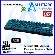 Tecware B68+ Mechanical Keyboard Bluetooth / Wireless / detachable Type-C (TWKB-B68P-BK-ZGYL)