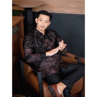 KEMEJA Hardi Batik Dobby - AUFAR | Men's Long Sleeve Dobby Batik Shirt
