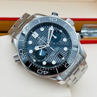 Omega 歐米茄 黑海馬 潛水300米系列 同軸擒縱 大師天文台 海浪波紋面 計時腕錶 自動上鍊 44mm