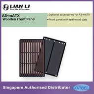 LIAN LI Front Wood Panel with real wood slats for A3 m-ATX [LL 5046]