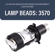 H4 LED Mini Projector Lens Car Headlight Bulbs White Turbo Lamps Fisheye Lamp Led LensNew Year Speci