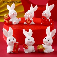 [encounter002] Miniature Rabbit Chinese New Year of the Rabbit Micro Landscape DIY Home Decor [SG]