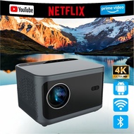 JY540 Premium Projector Android13.0 Native 1080P 4K Supported Auto Focus & Auto Keystone WiFi 6 Blue
