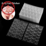 ♡WUMI♡ Plus Size Jelly Gel White Pink Blue Invisible Gel Stickers Gel Nail Double Jelly Stickers Sid