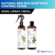 Natural Bed Bug Dust Mite Control 300ml - Spray / Refill