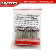 270 Diodes 0.5w Set 1 / 2w 2v4-33v 12v 18v 5v1 5v6 3v3 3v6 4v3 4v7 6v2 6v8 7v5 20v 22v yna8 /