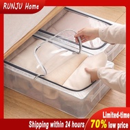 35L PVC Under bed Transparent storage box Clothes Storage Box Home organiser box Waterproofstackable