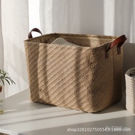 Storage Storage Box Sundries Jute Book Storage Box Simple Fabric Storage Storage Foldable American W
