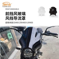 Suitable for Honda CB400 ZRX400 XJR400 Modified Sports Style Front Windshield Windshield Deflector