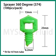[100pcs] Sprayer 360 Degree for Irrigation Water Piping (Model 374)