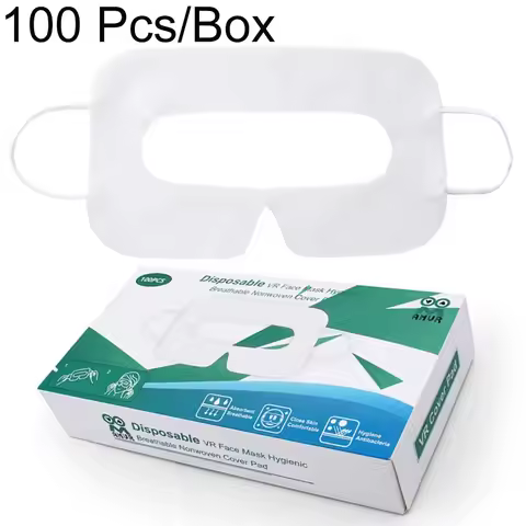 100 Pcs/Box AMVR Disposable Face Cover Pad for Oculus 3 3S 2 Breathable Soft Protective Eye Mask Pad