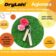 AGIONTEX DryLah! Cedar Wood for Closets 100% Natural Cedar Block for Clothes Storage | 20pcs Pack
