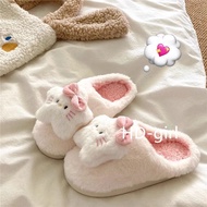 Star Kitten~Soft Cute Milk Huhu Home Baotou Cotton Slippers Female ins Winter Warm Furry