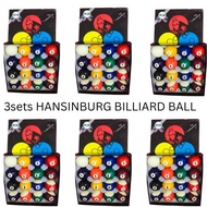 6 set Hansinburg Billiard Ball Set / standard size for billiard table / bola ng bilyaran