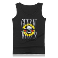 Alimoo Guns N Roses Punk Style Sleeveless Men Vest Cotton Singlet Big Size 4XL