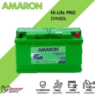 [ DIN80L | DIN80 | LN4 ] Amaron Hi-life PRO | Car Battery Bateri Kereta | Advanced Stop Start Battery BMW F22 X1 Benz