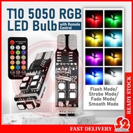 T10 RGB color LED Multicolor LED Bulb with Remote Control