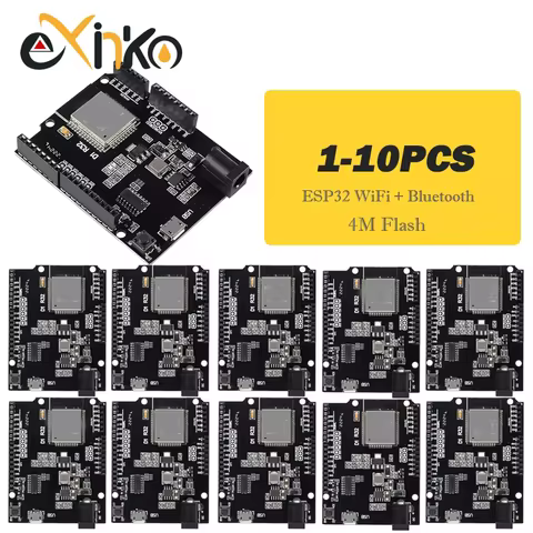 1-10pcs ESP32 For Wemos D1 Mini For Arduino UNO R3 D1 R32 WIFI Wireless Bluetooth Development Board 