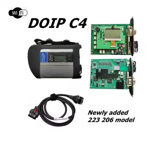 New Edition MB Star C4 PLUS DOIP Diagnosis Tool Main unit +16pin Cable with WiFi And DOIP Function N