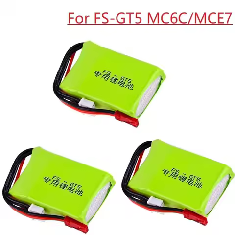 1/2/3Pcs 7.4v 1500mah Lipo Battery Fits for Flysky FS-GT5 2.4G 6CH Transmitter for RC Car Boat Remot