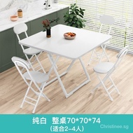 Foldable Dining Table Household Small Apartment round Table Living Room Simple Dining Table Stall Simple Square Dining Table Table and Chair