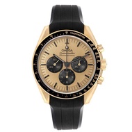 Omega Omega Speedmaster Moonwatch (Reference 310.62.42.50.99.001). An unworn yellow gold automatic w