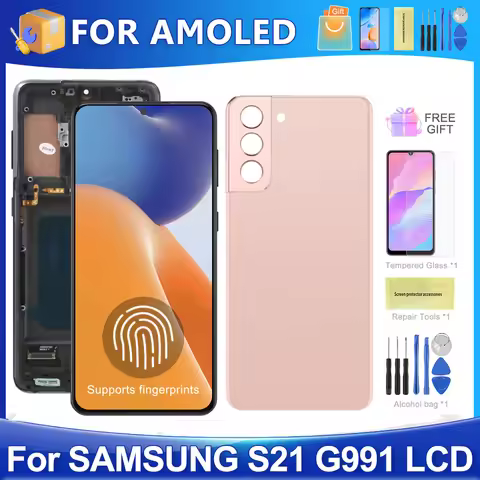 6.2''S21 For Samsung For AMOLED S21 5G G991 G991B G991W G991U LCD Display Touch Screen Digitizer Ass
