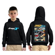 Children's Hoodie Bus Mania Jet Bus Kids Panda Sweater Bus Telolet