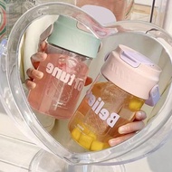 600ml 800ml Plastic Water Bottle With Straws Tea Strainer Juice Cup Portable Sport Travel I2t7